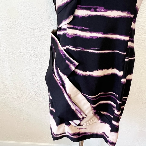 Vintage Arden B Dress Purple Black One Shoulder Small S Y2K/2010s/90s - Picture 5 of 13